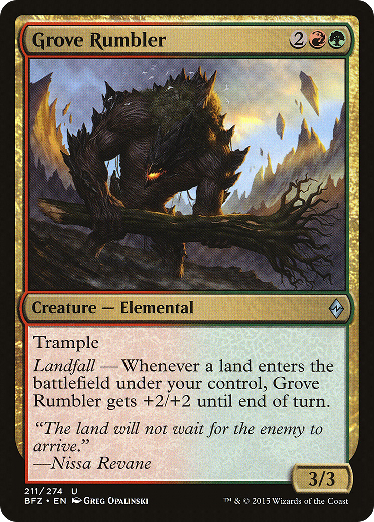Grove Rumbler (BFZ) 211 - WZRD TCG