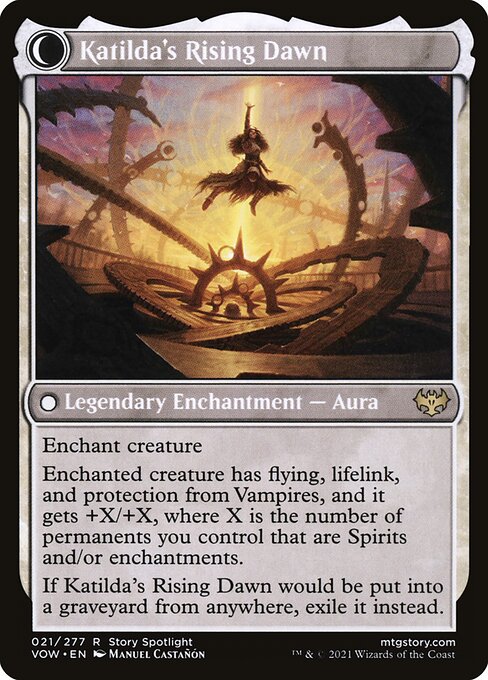 Katilda, Dawnhart Martyr // Katilda's Rising Dawn (Innistrad: Crimson Vow 21) - WZRD TCG