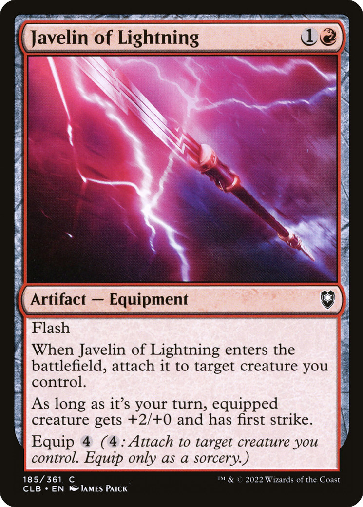 Javelin of Lightning (CLB) 185 - WZRD TCG