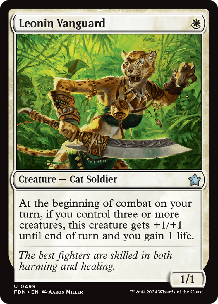 Leonin Vanguard (FDN) 499 - WZRD TCG