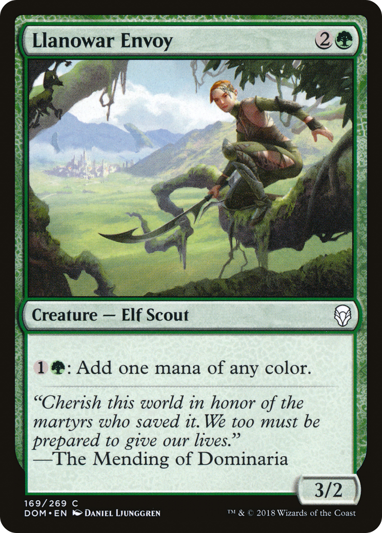 Llanowar Envoy (DOM) 169 - WZRD TCG