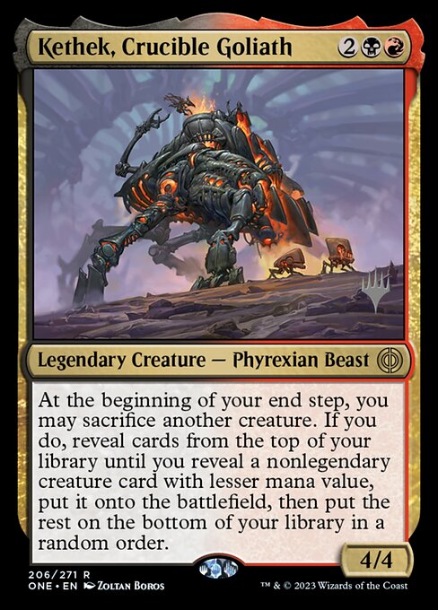 Kethek, Crucible Goliath front