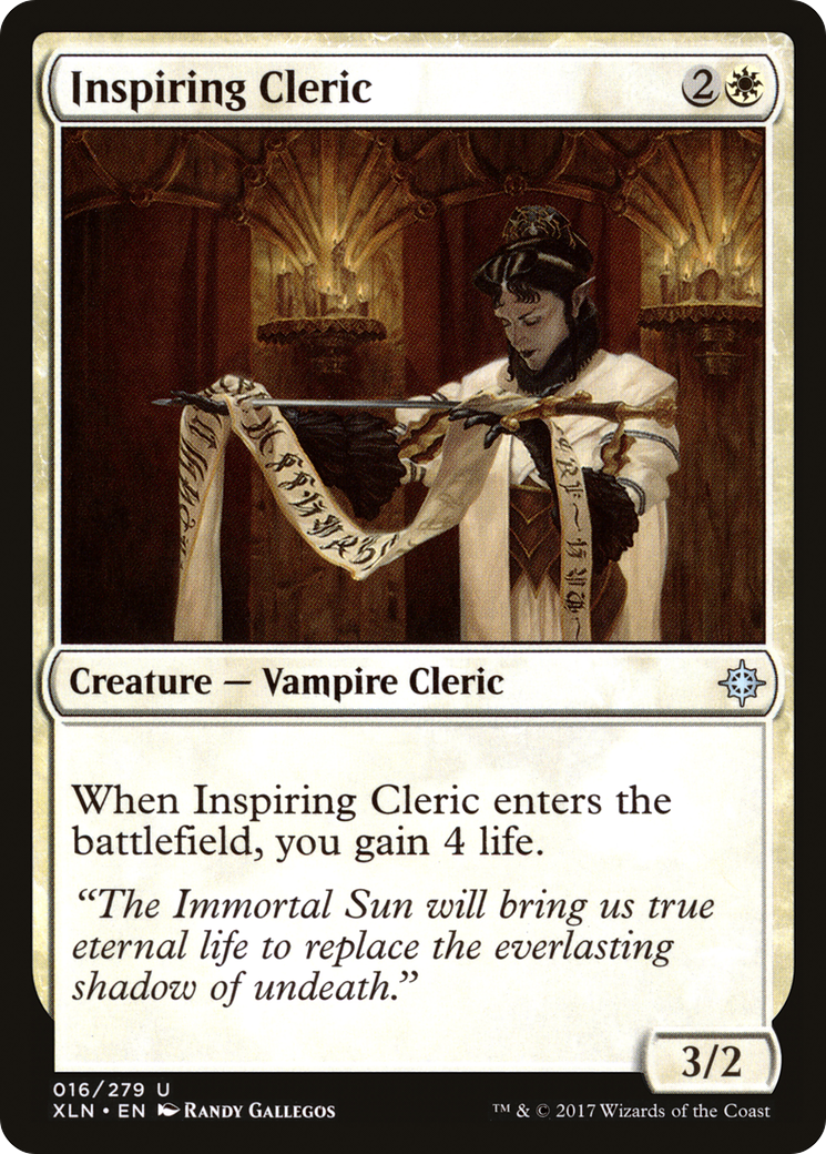 Inspiring Cleric (XLN) 16 - WZRD TCG