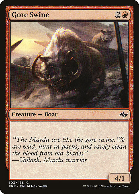 Gore Swine front
