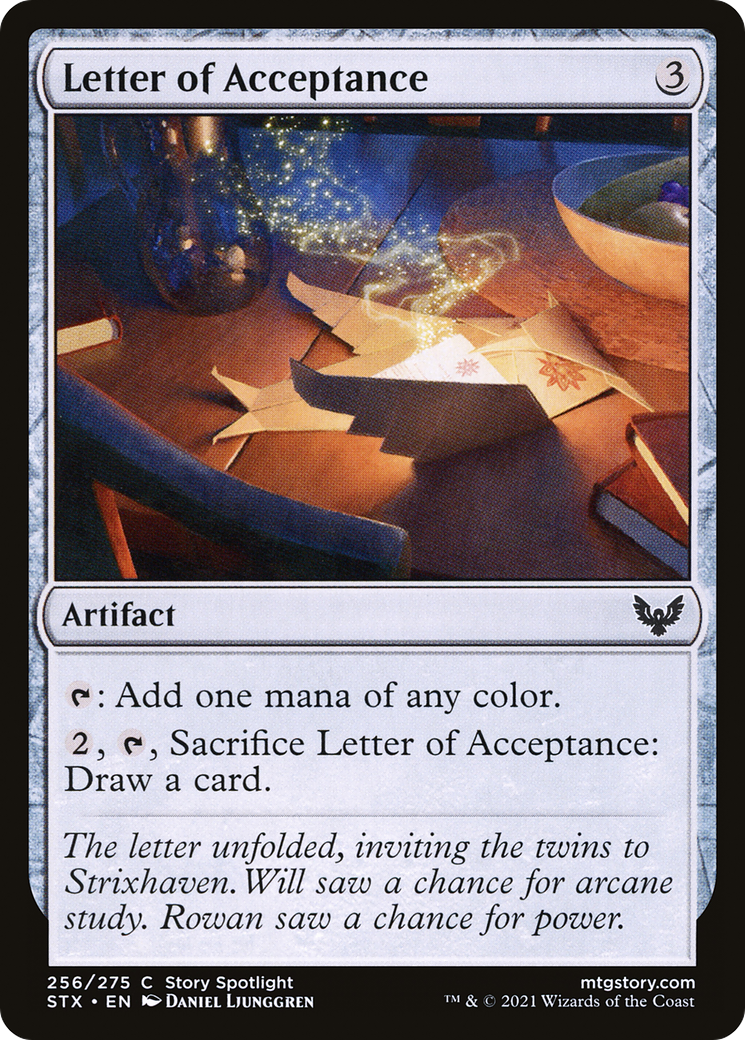 Letter of Acceptance (STX) 256 - WZRD TCG