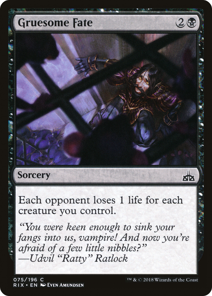 Gruesome Fate (RIX) 75 - WZRD TCG