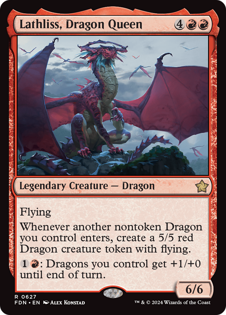 Lathliss, Dragon Queen (FDN) 627 - WZRD TCG