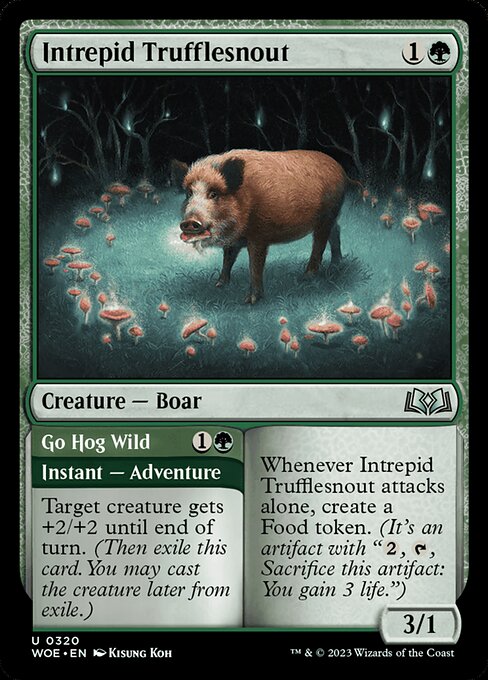 Intrepid Trufflesnout // Go Hog Wild front