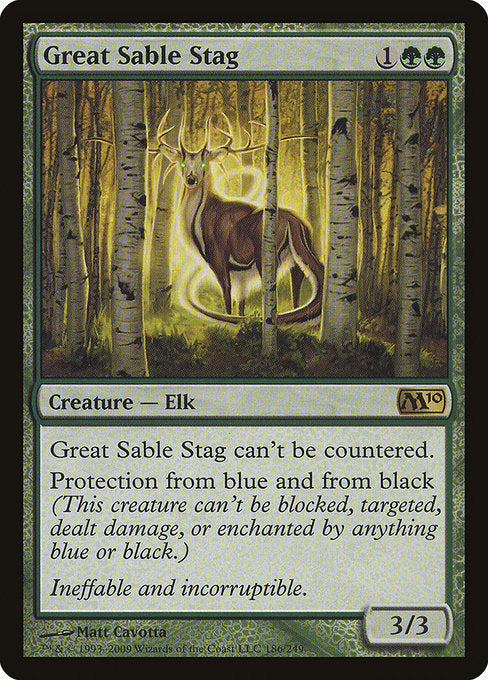 Great Sable Stag front
