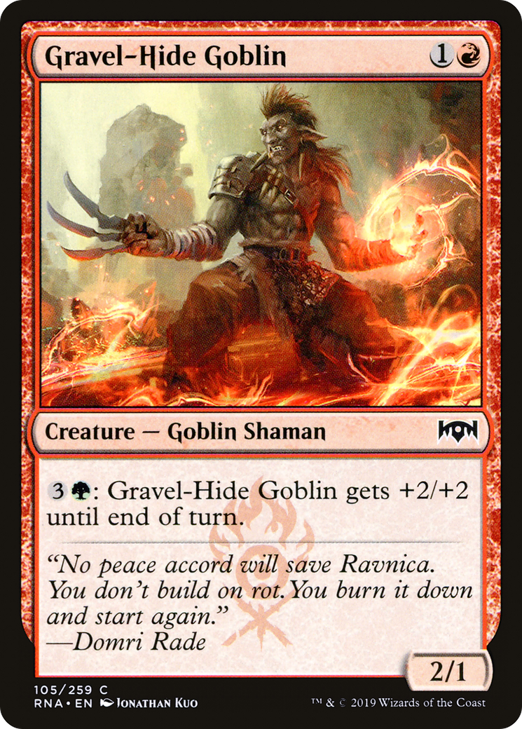 Gravel-Hide Goblin (RNA) 105 - WZRD TCG