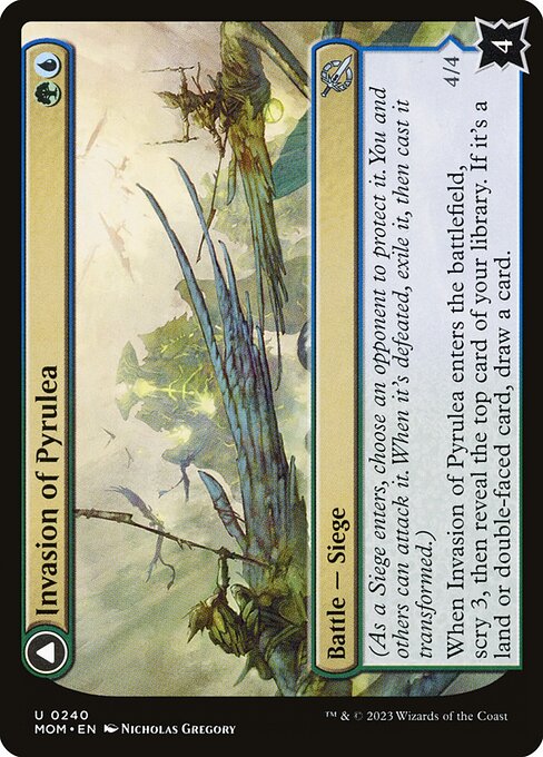 Invasion of Pyrulea // Gargantuan Slabhorn (March of the Machine 240) - WZRD TCG