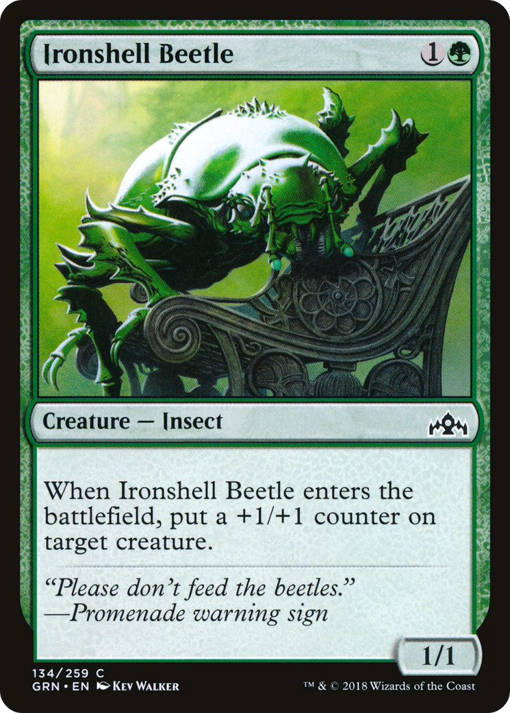 Ironshell Beetle (GRN) 134 - WZRD TCG