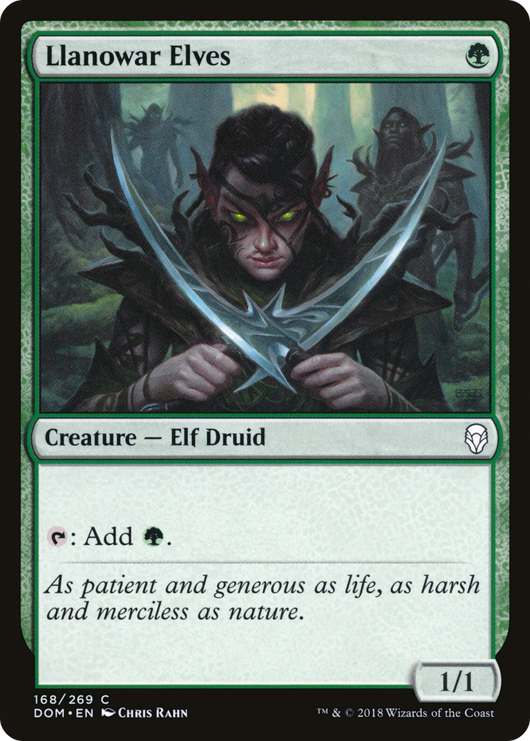 Llanowar Elves (DOM) 168 - WZRD TCG