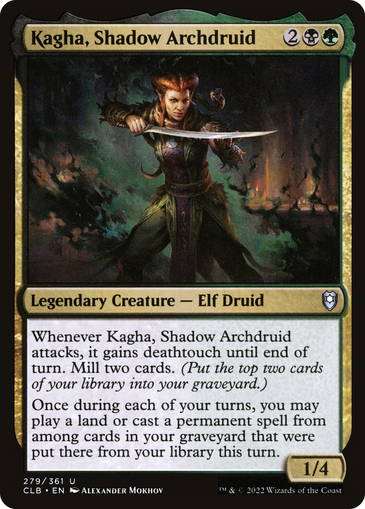 Kagha, Shadow Archdruid (CLB) 279 - WZRD TCG