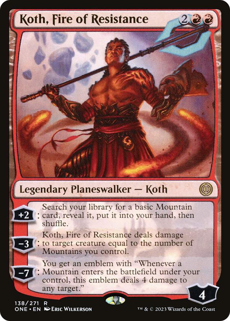 Koth, Fire of Resistance (ONE) 138 - WZRD TCG