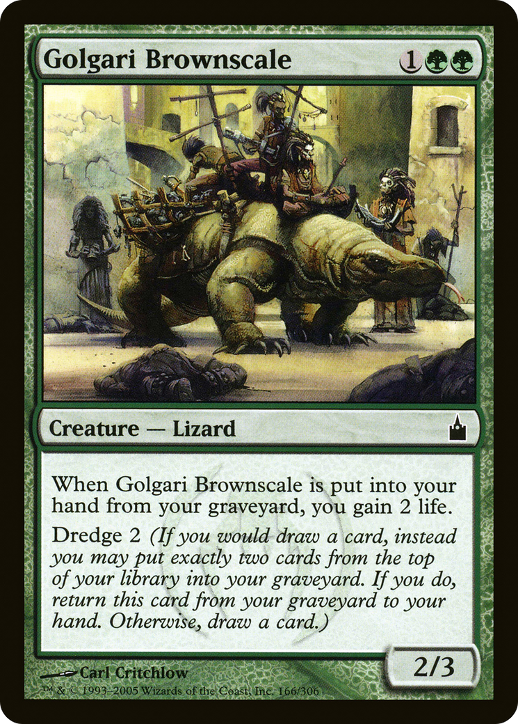 Golgari Brownscale (RAV) 166 - WZRD TCG