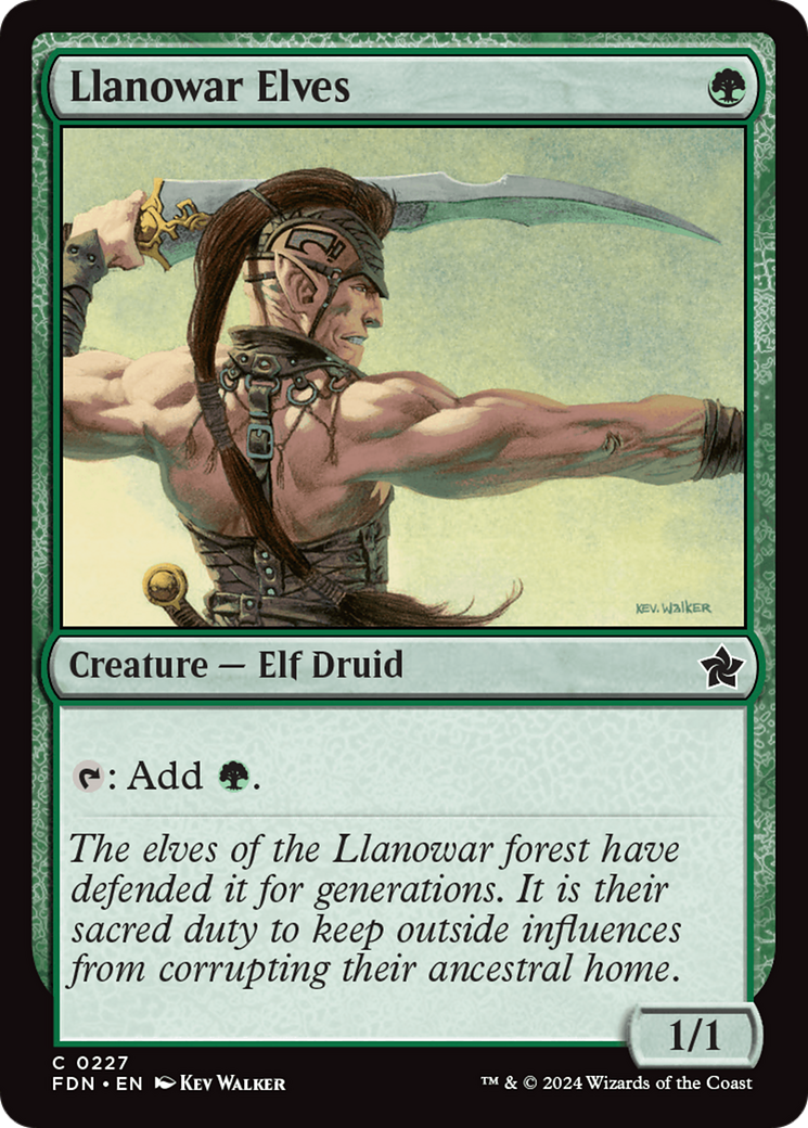Llanowar Elves (FDN) 227 - WZRD TCG