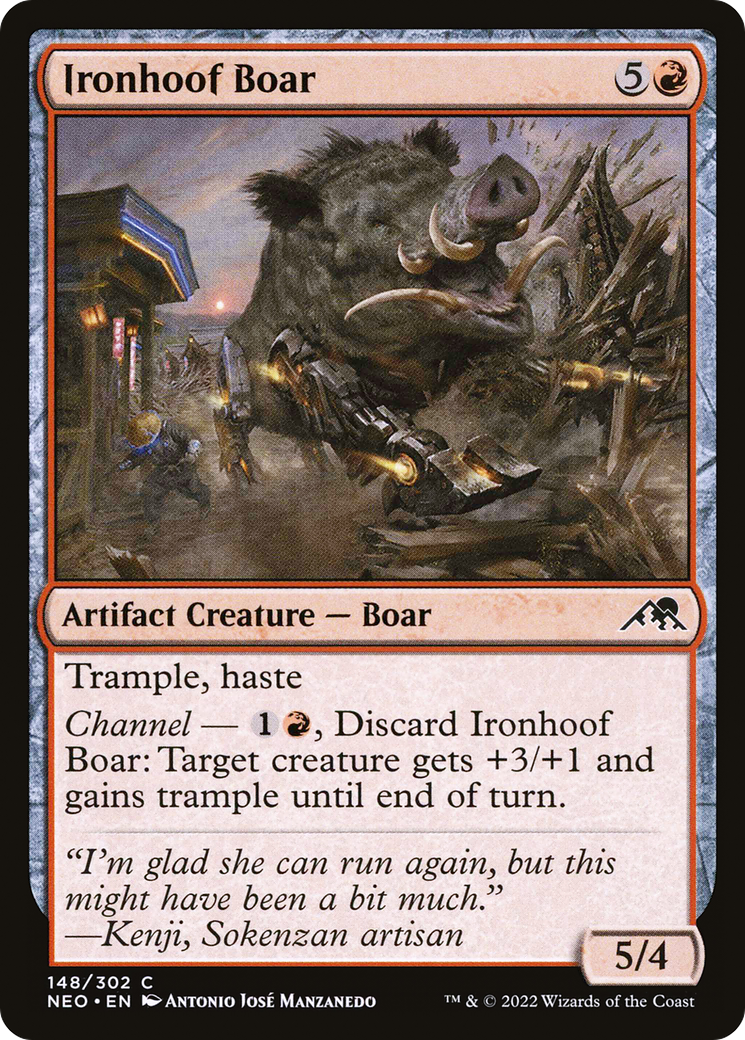 Ironhoof Boar (NEO) 148 - WZRD TCG