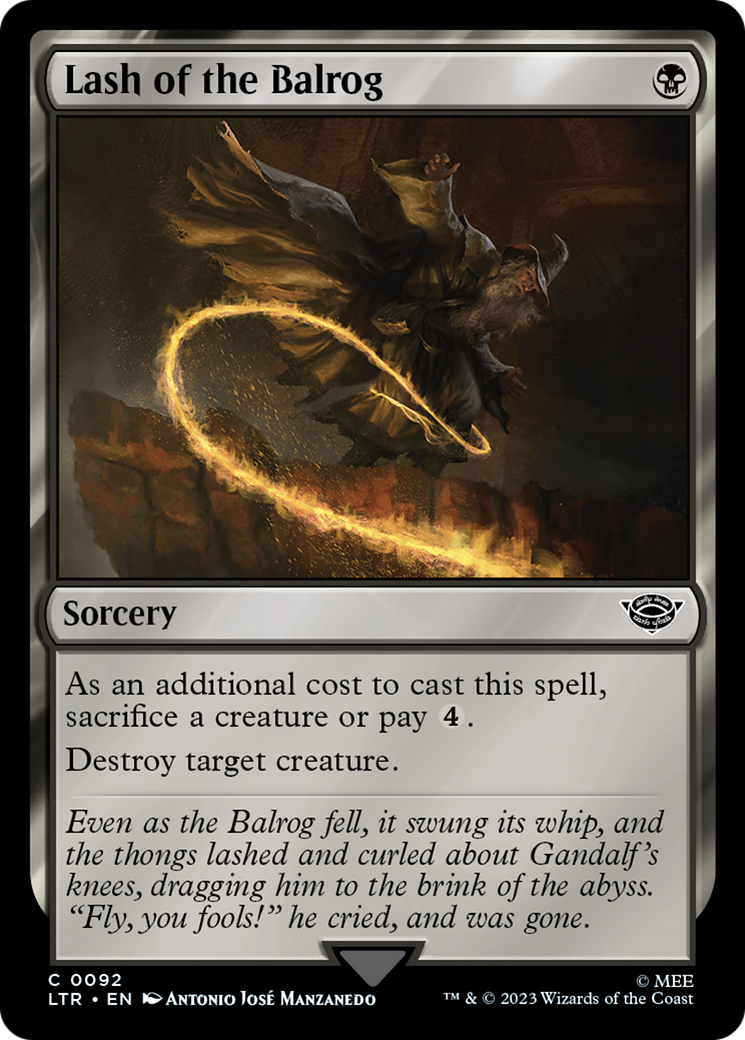 Lash of the Balrog (LTR) 92 - WZRD TCG