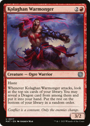 Kolaghan Warmonger (MAT) 17 - WZRD TCG