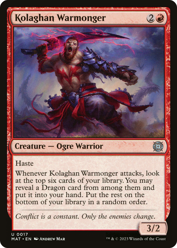 Kolaghan Warmonger (MAT) 17 - WZRD TCG