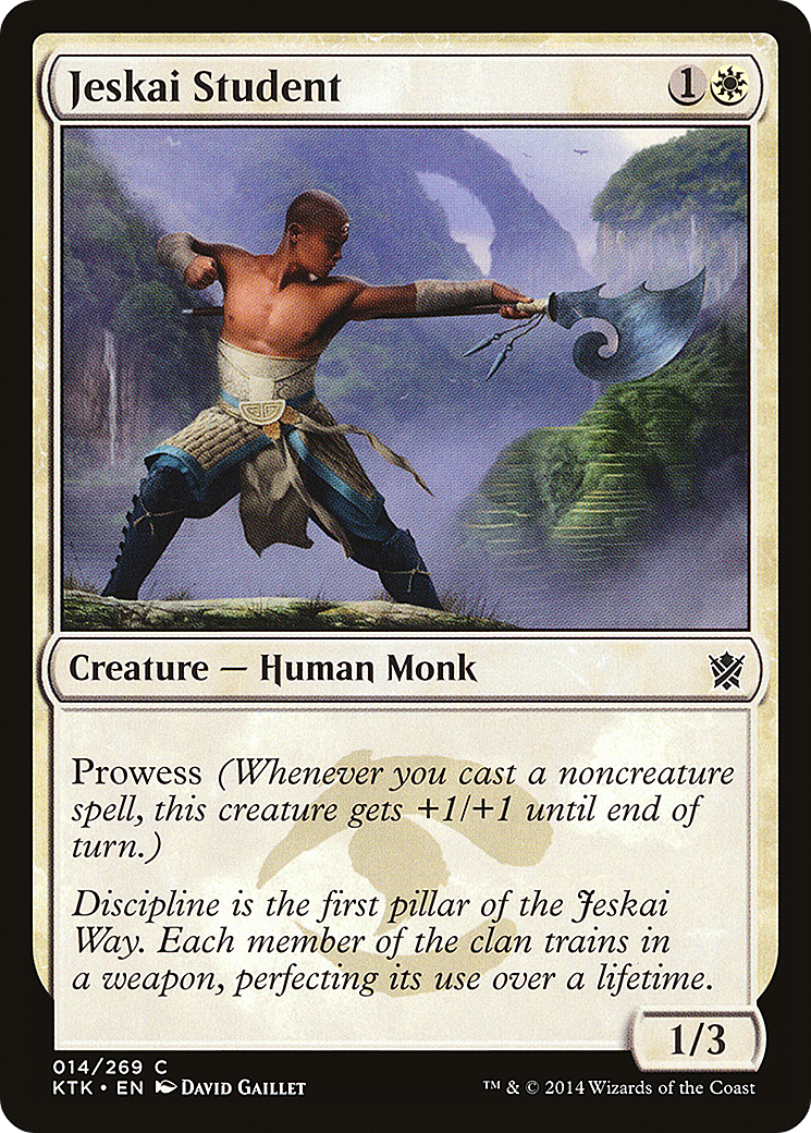 Jeskai Student (KTK) 14 - WZRD TCG