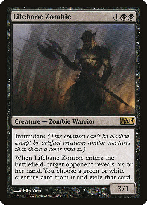 Lifebane Zombie front