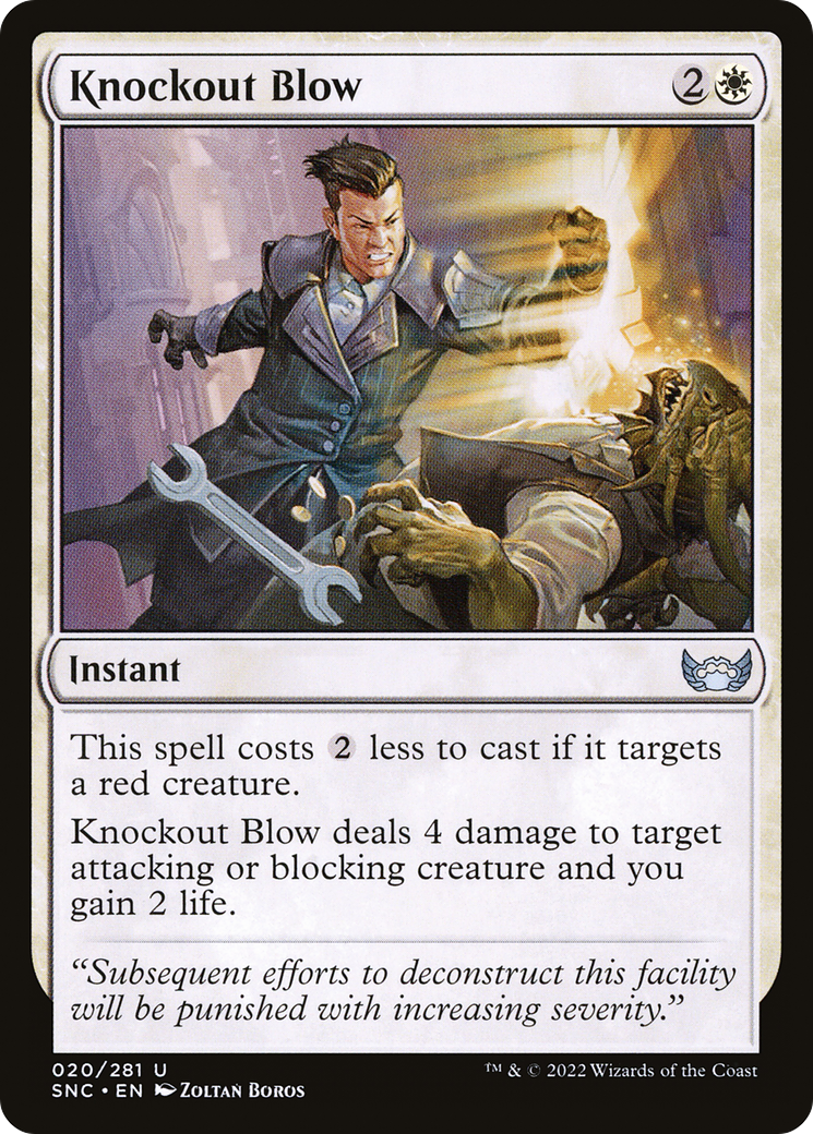 Knockout Blow (SNC) 20 - WZRD TCG