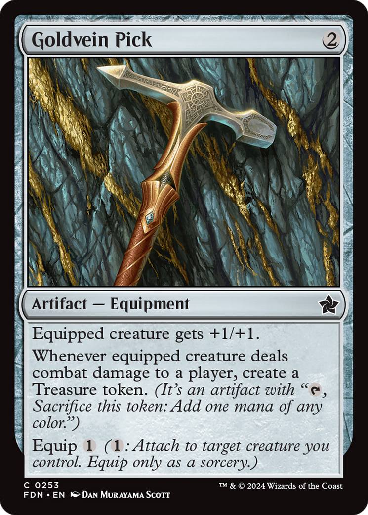 Goldvein Pick (FDN) 253 - WZRD TCG