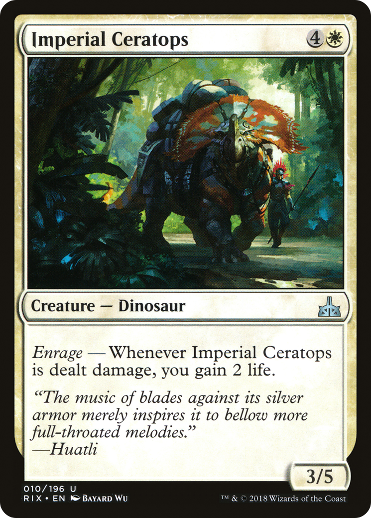 Imperial Ceratops (RIX) 10 - WZRD TCG