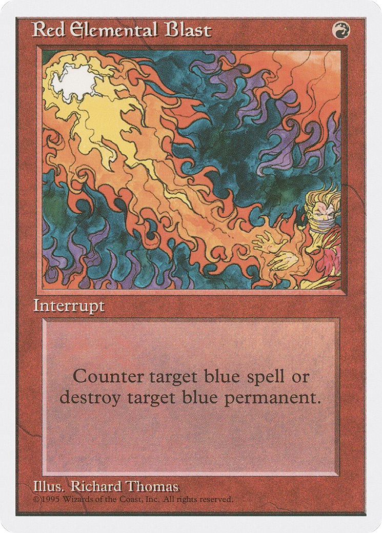 Red Elemental Blast (4ED) 218 - WZRD TCG
