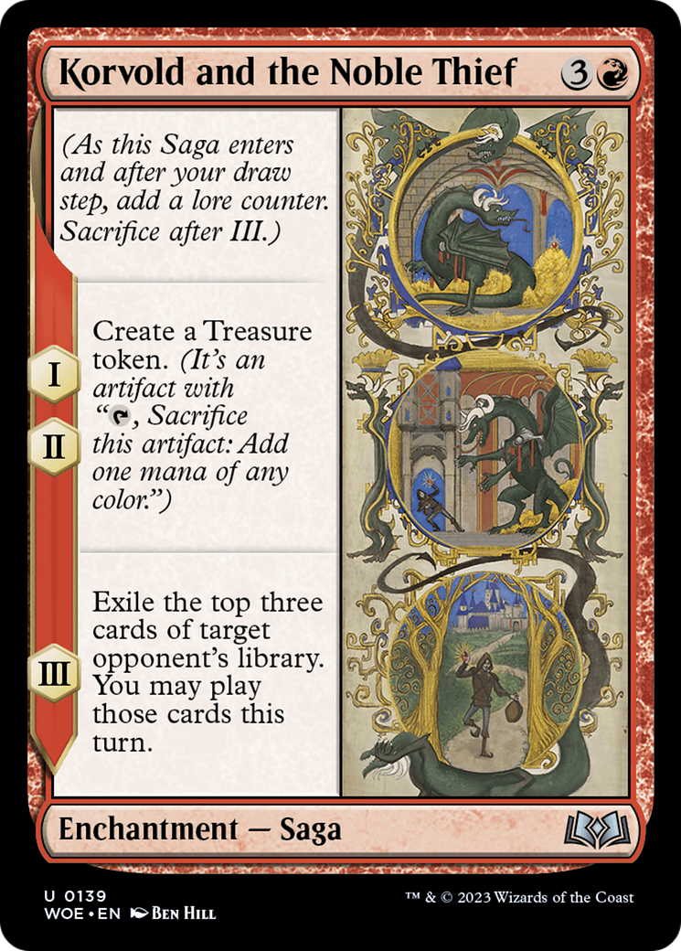 Korvold and the Noble Thief (WOE) 139 - WZRD TCG