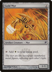 Gold Myr (SOM) 157 - WZRD TCG