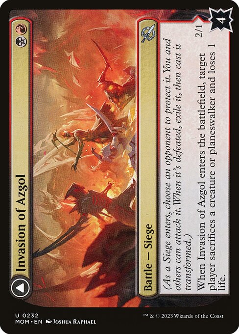 Invasion of Azgol // Ashen Reaper (March of the Machine 232) - WZRD TCG