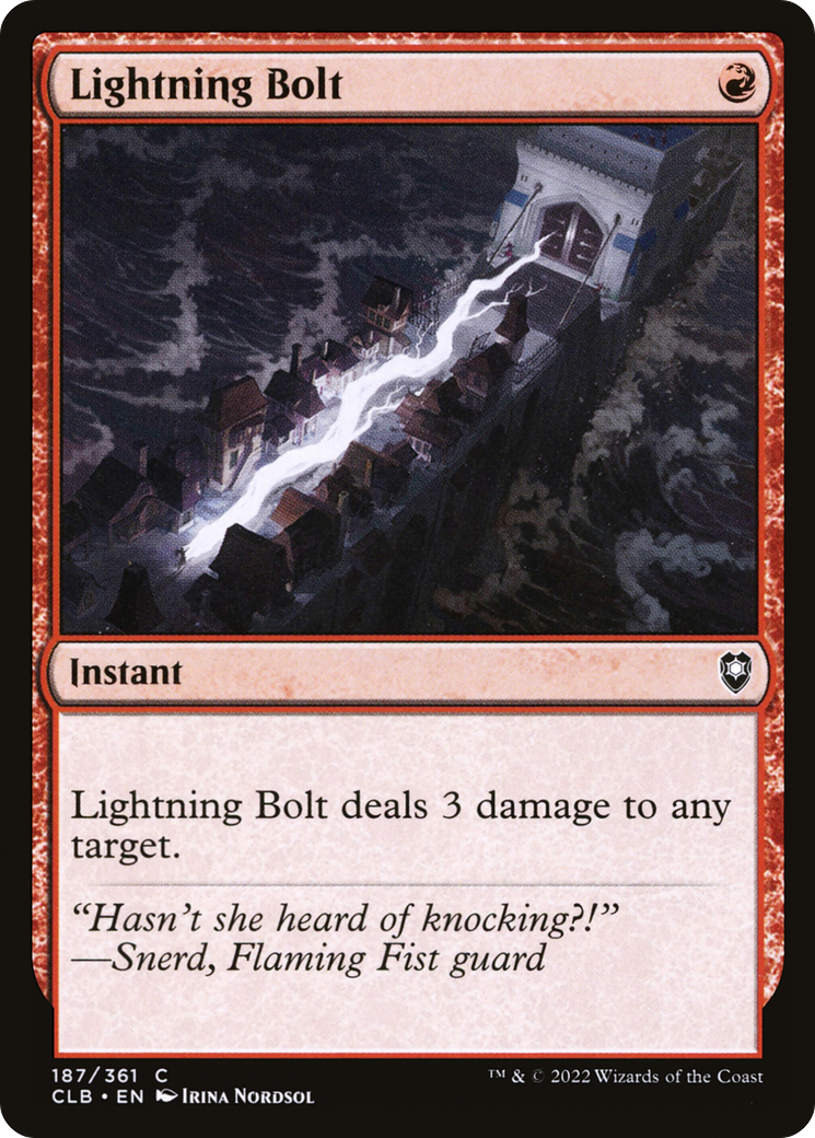Lightning Bolt (CLB) 187 - WZRD TCG