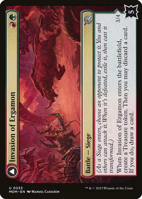 Invasion of Ergamon // Truga Cliffcharger (March of the Machine 233) - WZRD TCG