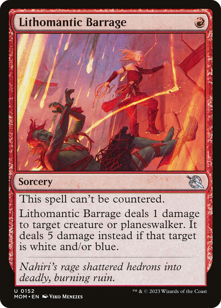 Lithomantic Barrage (MOM) 152 - WZRD TCG