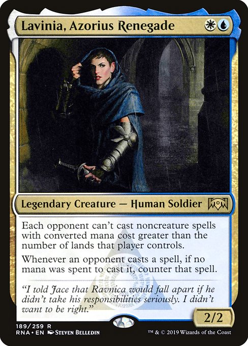 Lavinia, Azorius Renegade front