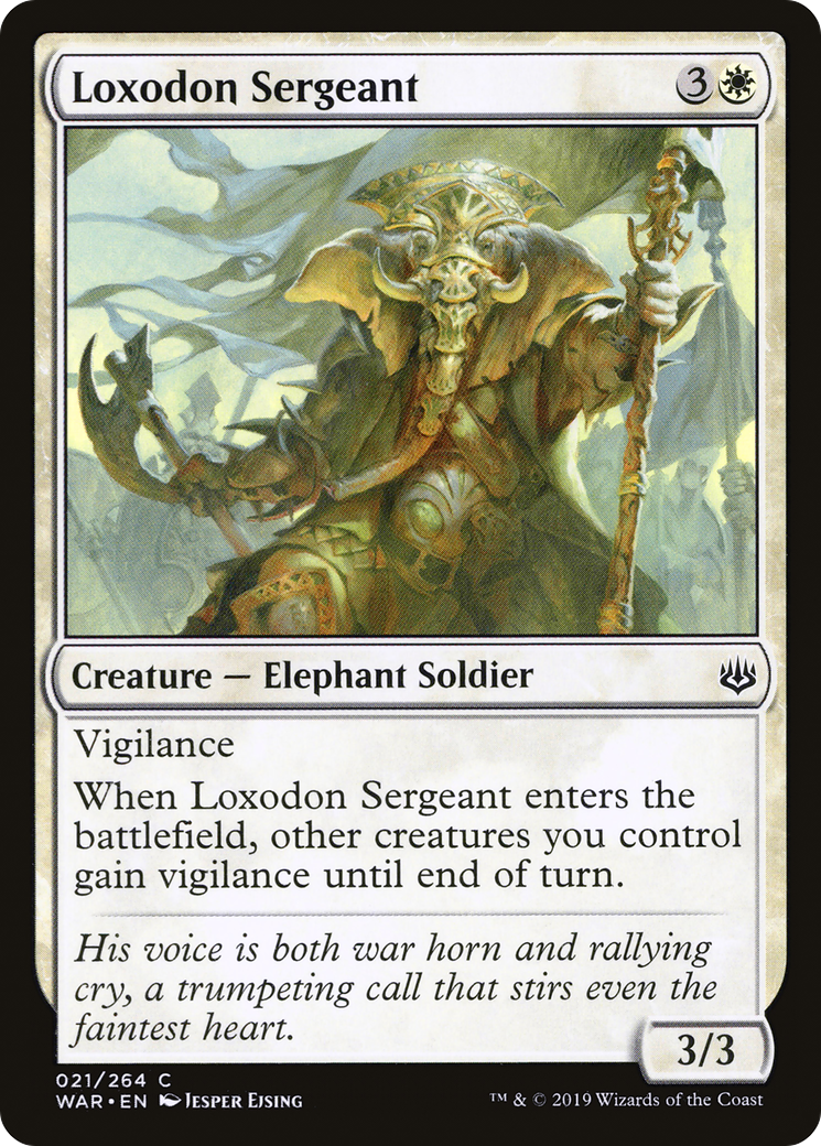Loxodon Sergeant (WAR) 21 - WZRD TCG