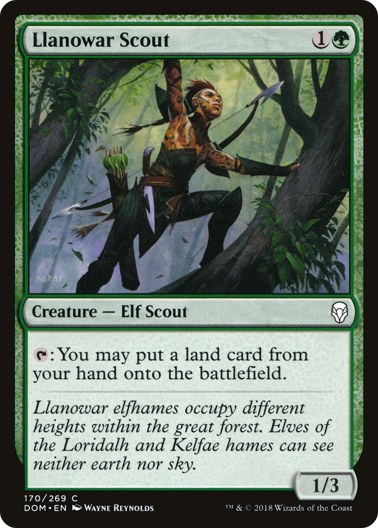 Llanowar Scout (DOM) 170 - WZRD TCG