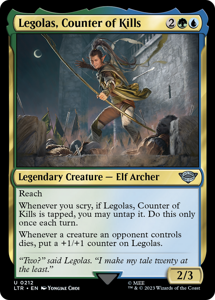Legolas, Counter of Kills (LTR) 212 - WZRD TCG