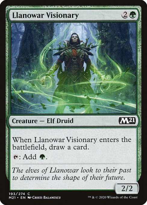 Llanowar Visionary front