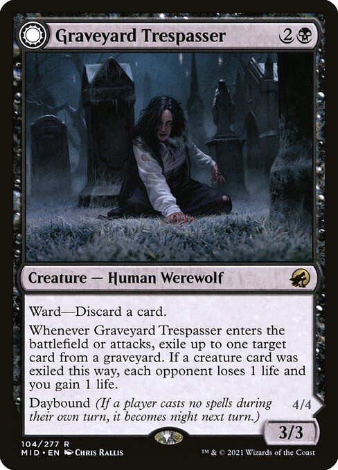 Graveyard Trespasser // Graveyard Glutton front