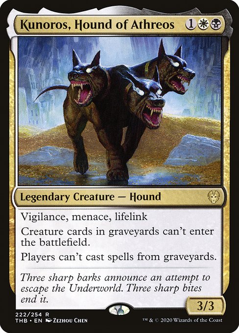 Kunoros, Hound of Athreos front