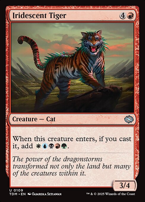 Iridescent Tiger front