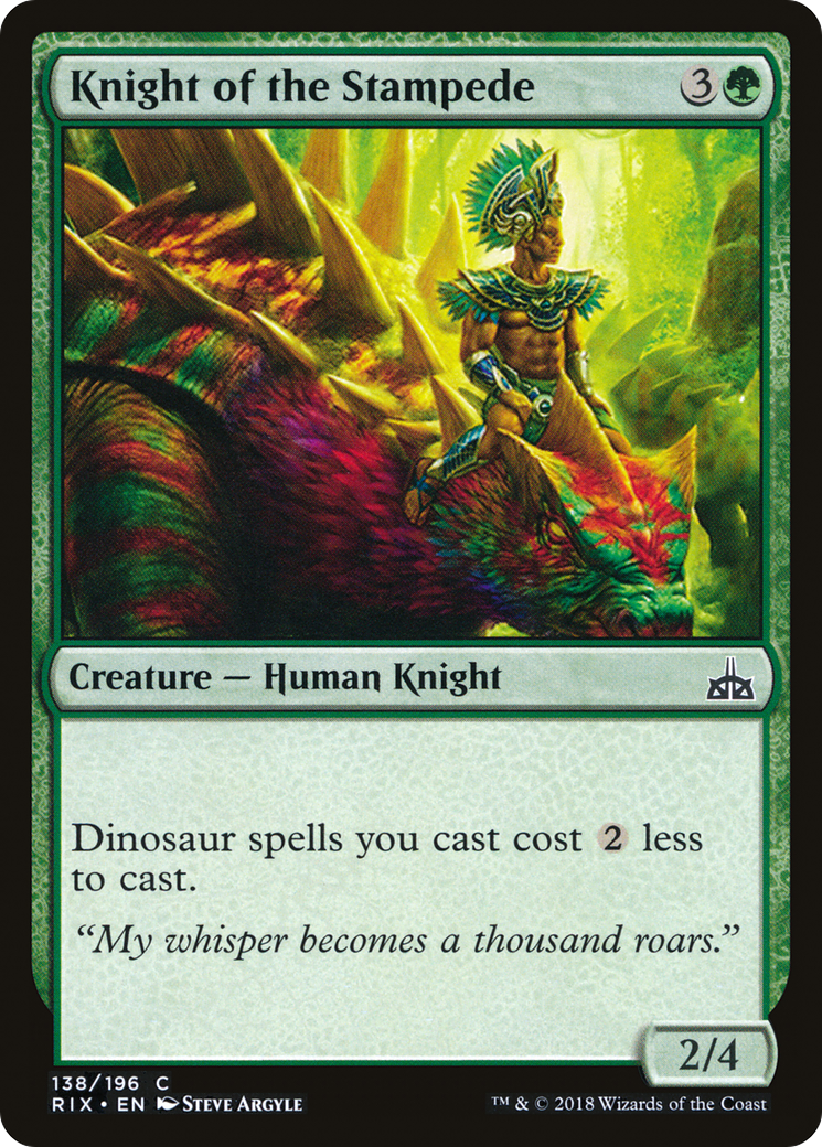 Knight of the Stampede (RIX) 138 - WZRD TCG
