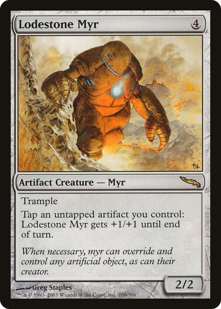 Lodestone Myr (MRD) 200 - WZRD TCG