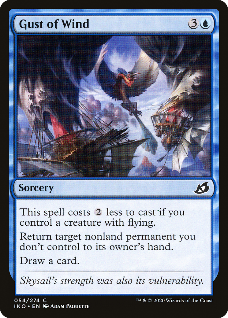 Gust of Wind (IKO) 54 - WZRD TCG