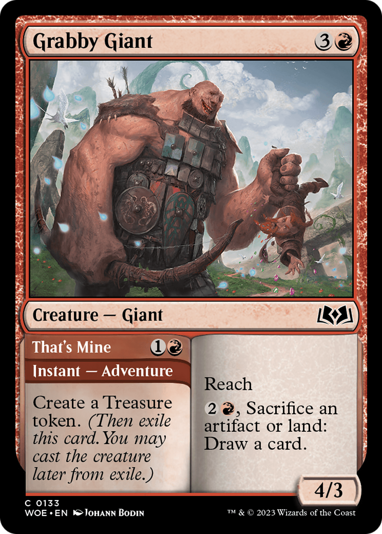 Grabby Giant (DFC) (WOE) 133 - WZRD TCG