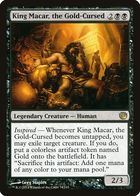 King Macar, the Gold-Cursed front